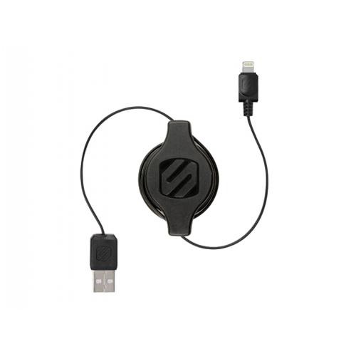 Scosche strikeLINE - Retractable Lightning Cable - Black