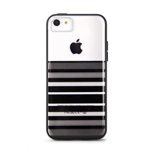 X-Doria Scene Plus for iPhone 5c - Black Stripes