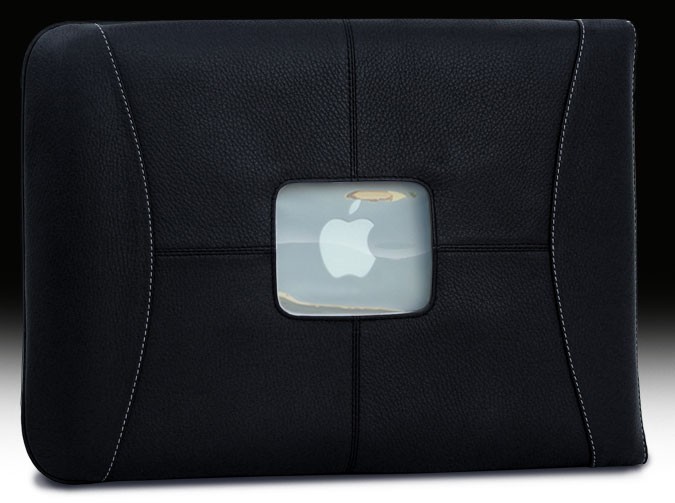 MacCase Premium Leather Sleeve 15, black