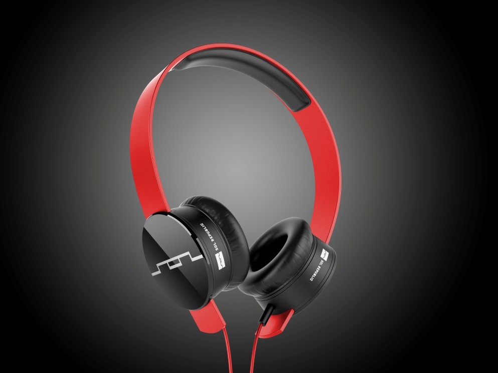 SOL Republic Red Tracks On-Ear Headphones 