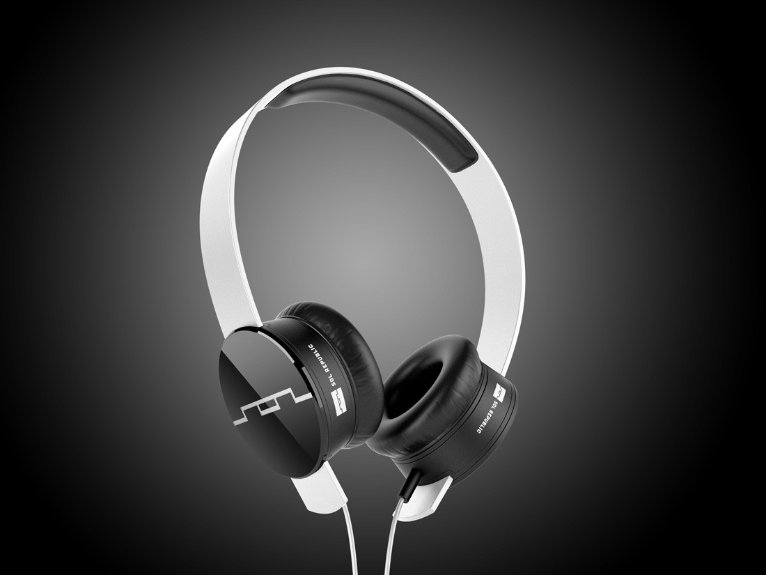 SOL Republic White Tracks On-Ear Headphones 