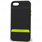 Incipio STASHBACK for iPhone 5s - Black/Lime