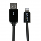 StarTech 1m (3ft) Black Lightning to USB Cable