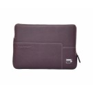 Urbano Leather Zip Sleeve 15", Damson Plum