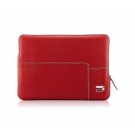 Urbano Leather Zip Sleeve 17", Ferrari Red